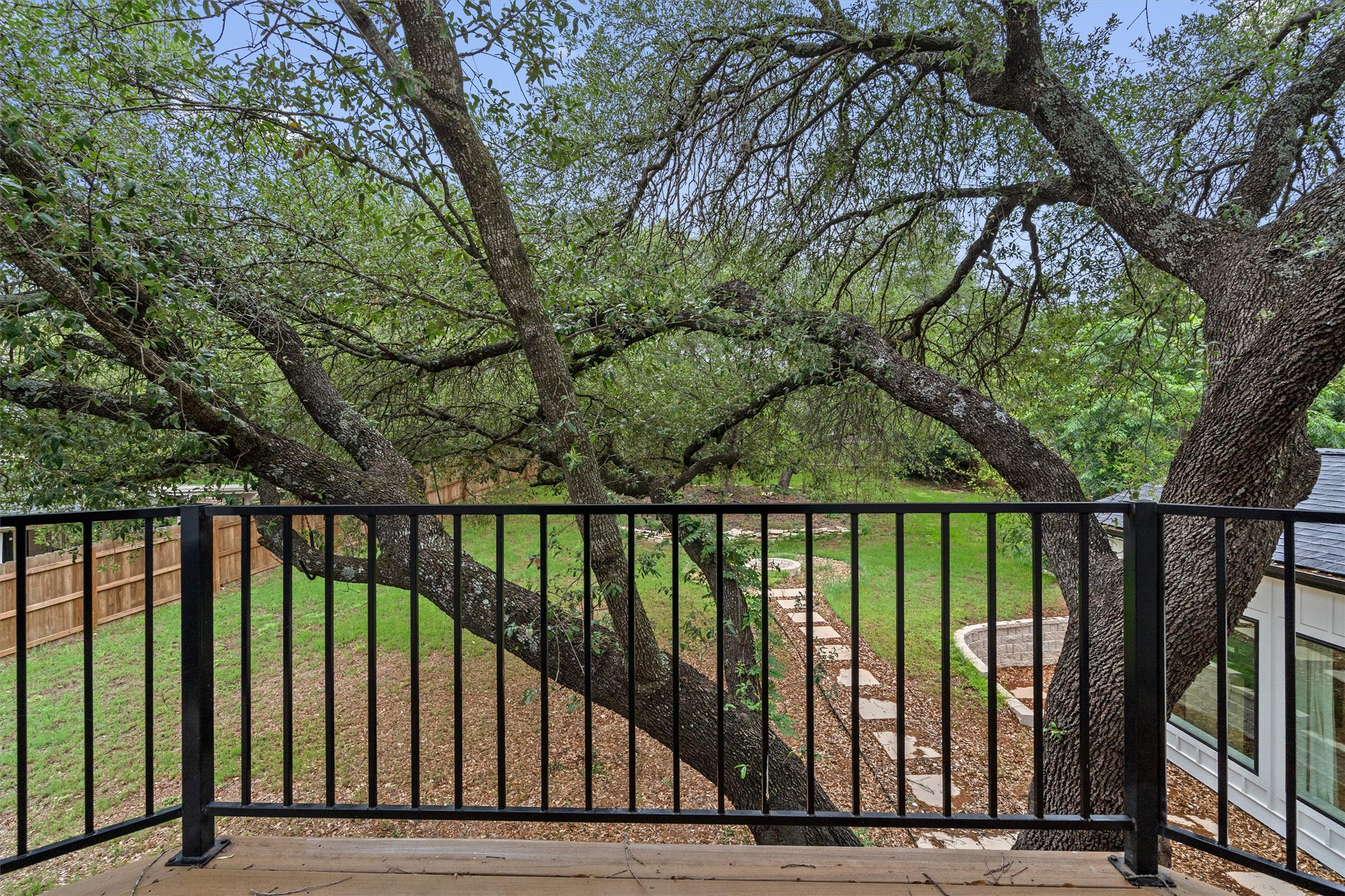 307 Hurst Creek Road Austin, TX 78734 - Photo 33 of 40 Expansive outdoor balcony with black metal railing
