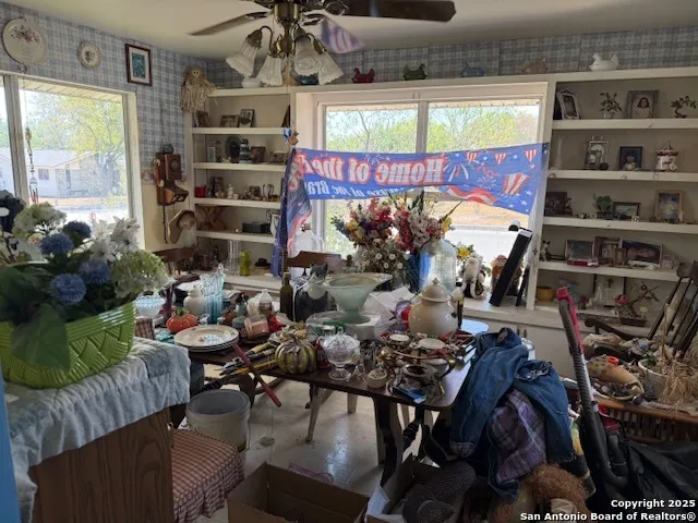 a outdoor space with lots of potted plants