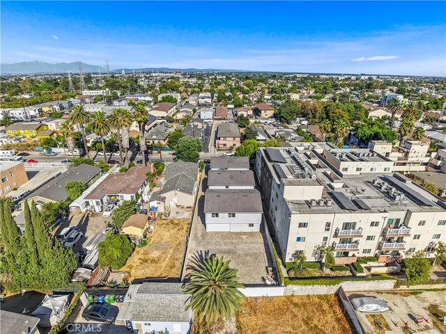 a view of a city with an ocean