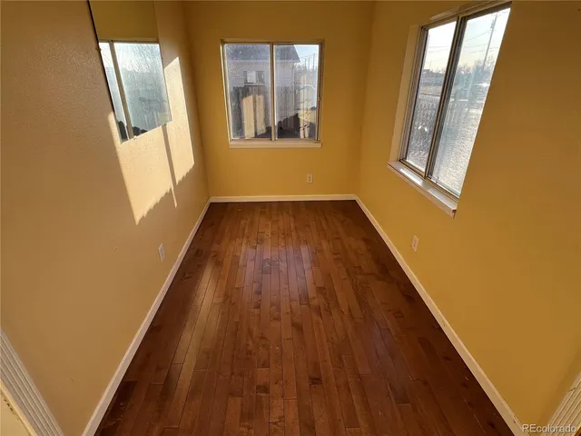 a view of wooden floor in a room