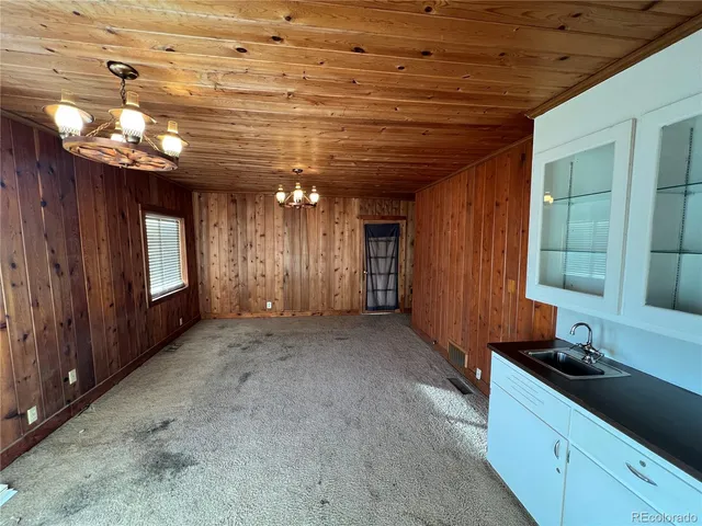 an empty room with window