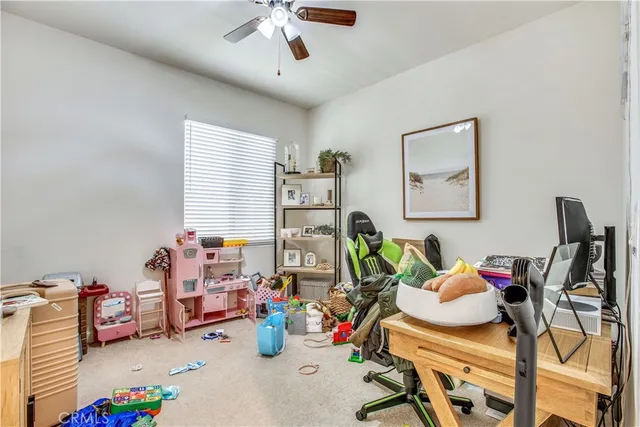 a living room with lots of furniture