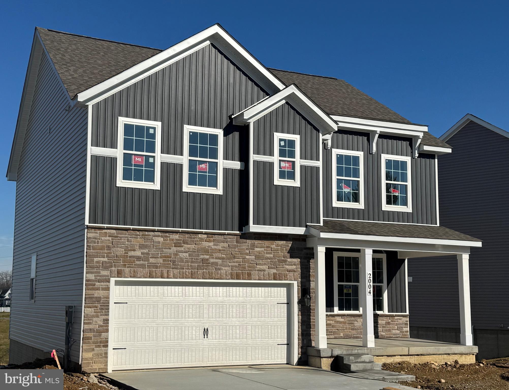 a front view of a house