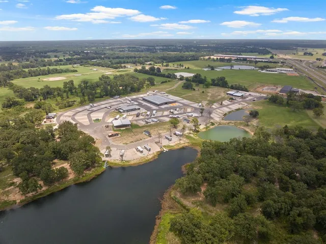 a view of a lake with outdoor space