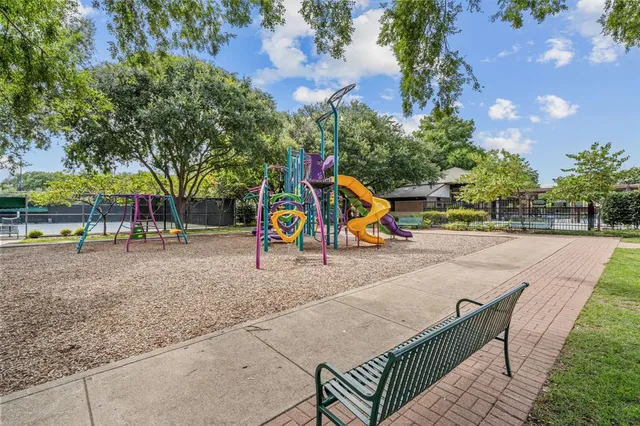 a view of outdoor space with seating