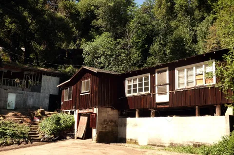 a front view of a house