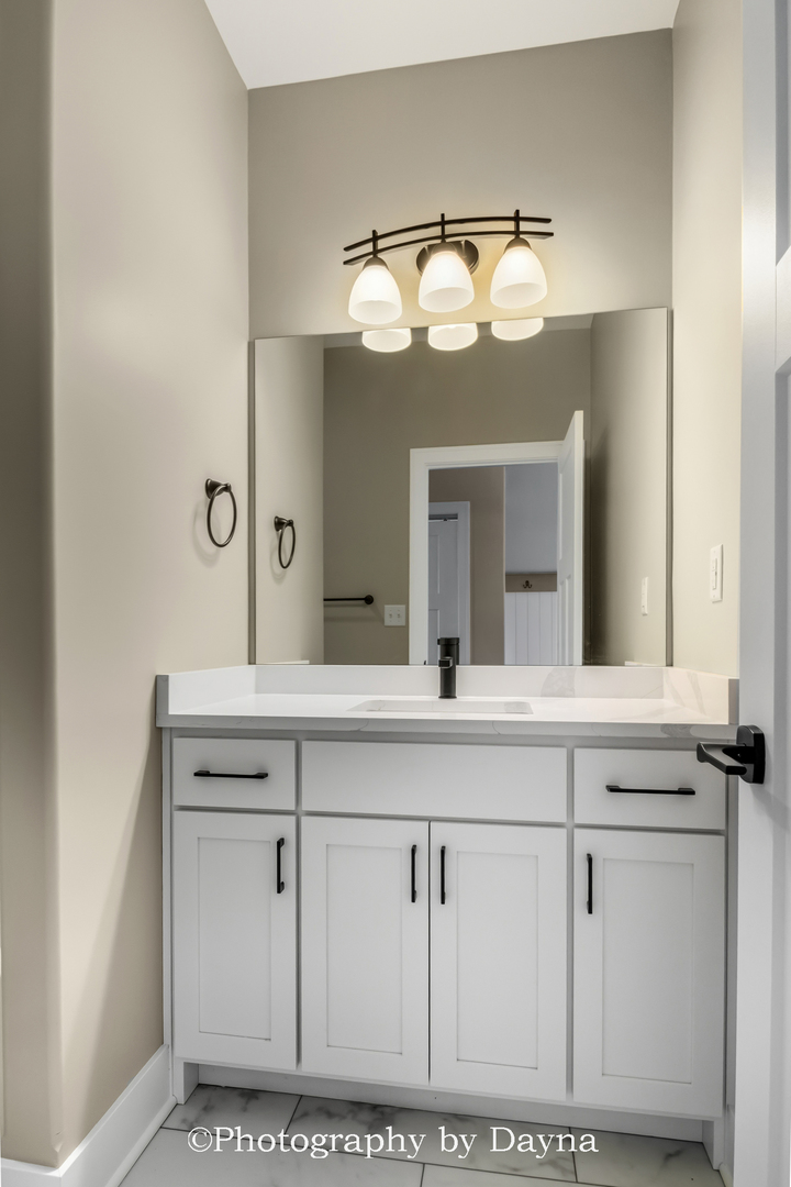 392 White Hawk Way Manteno, IL 60950 - Photo 19 of 25 a bathroom with a sink and a mirror