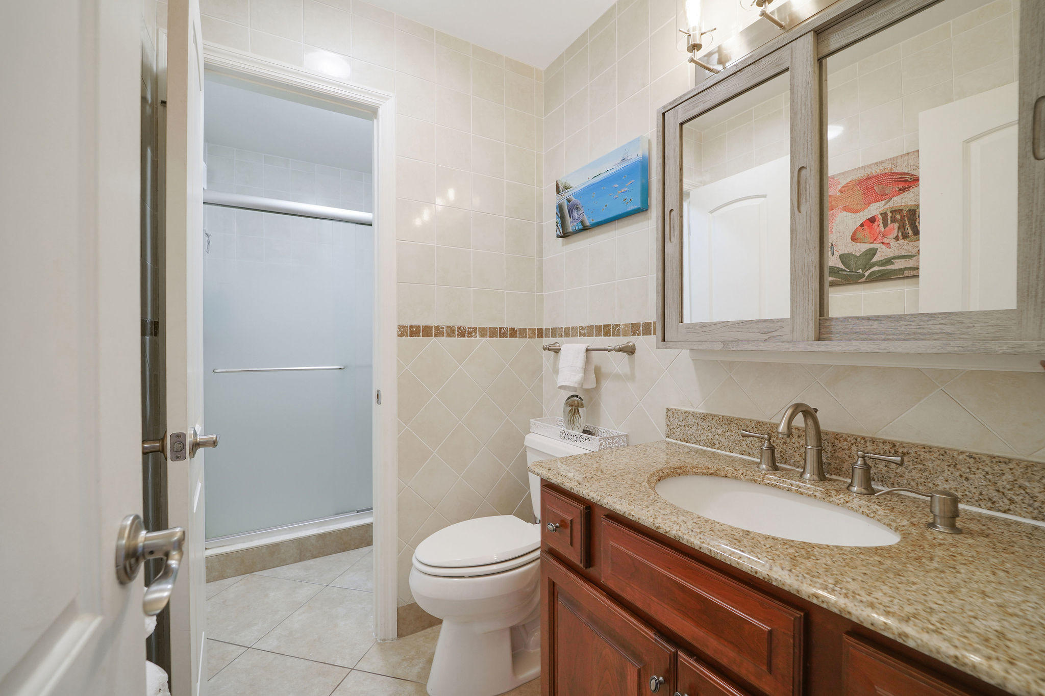 576 Sombrero Beach Road Marathon, FL 33050 - Photo 23 of 69 Master Bath with Separate Shower Room