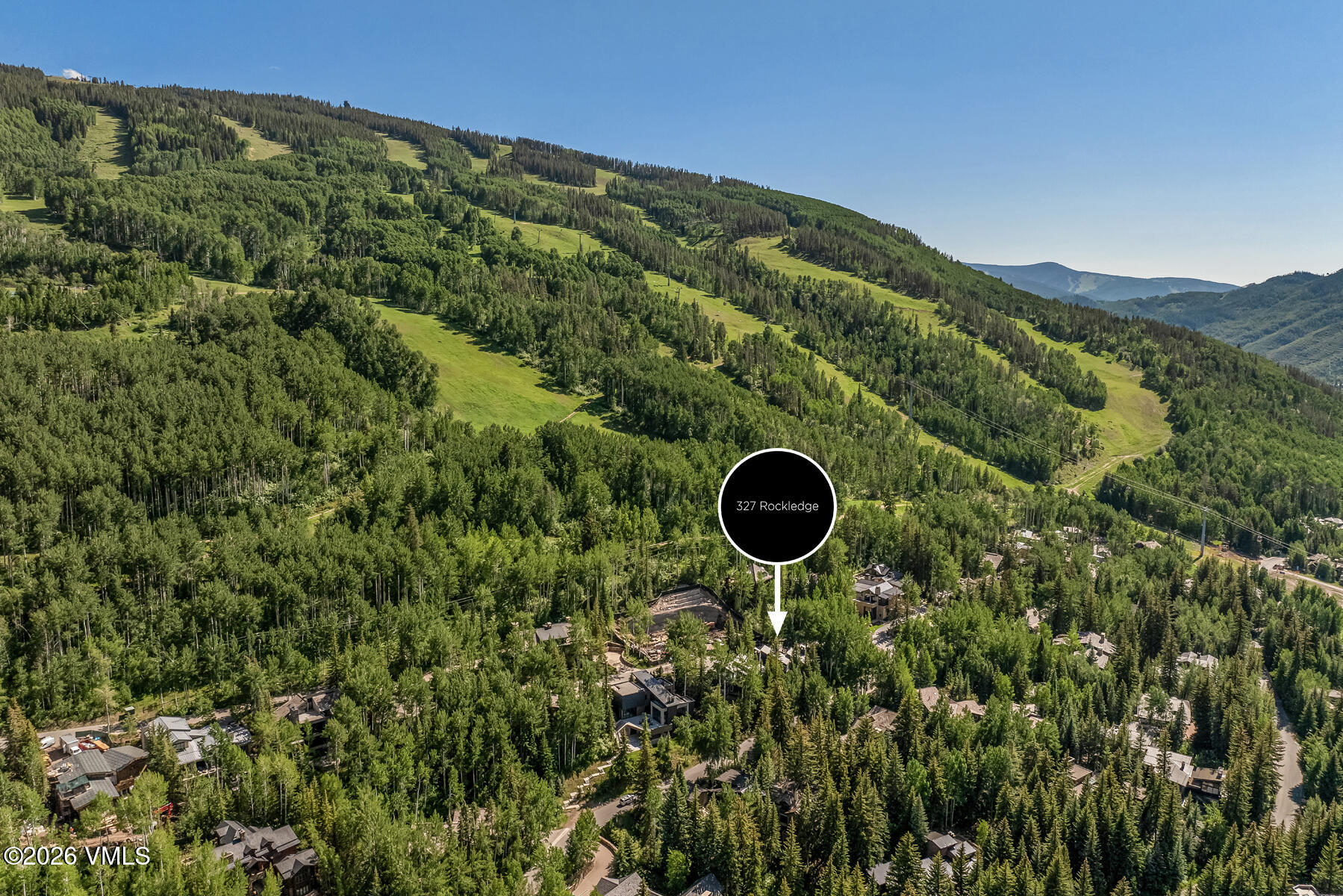 327 Rockledge Road, Unit W Vail, CO 81657 - Photo 17 of 21 Aerial