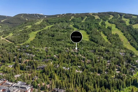 a view of an outdoor space and a mountain view