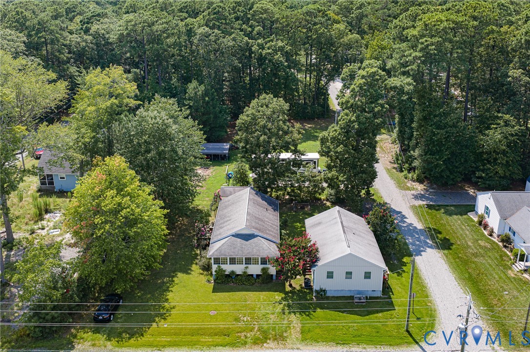 233 Washington Street Reedville, VA 22539 - Photo 32 of 35 Aerial view showcasing two residences on expansive
