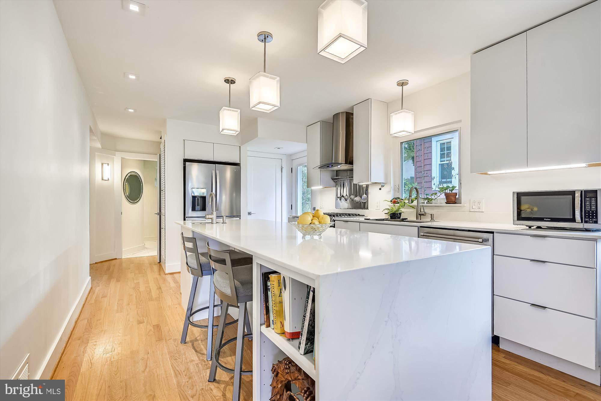 1306 Asbury Road Baltimore, MD 21209 - Photo 15 of 30 Quartz Island with waterfall edge
