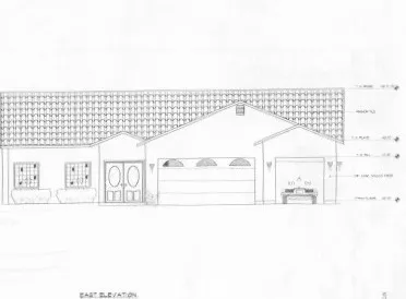 a view of a white building