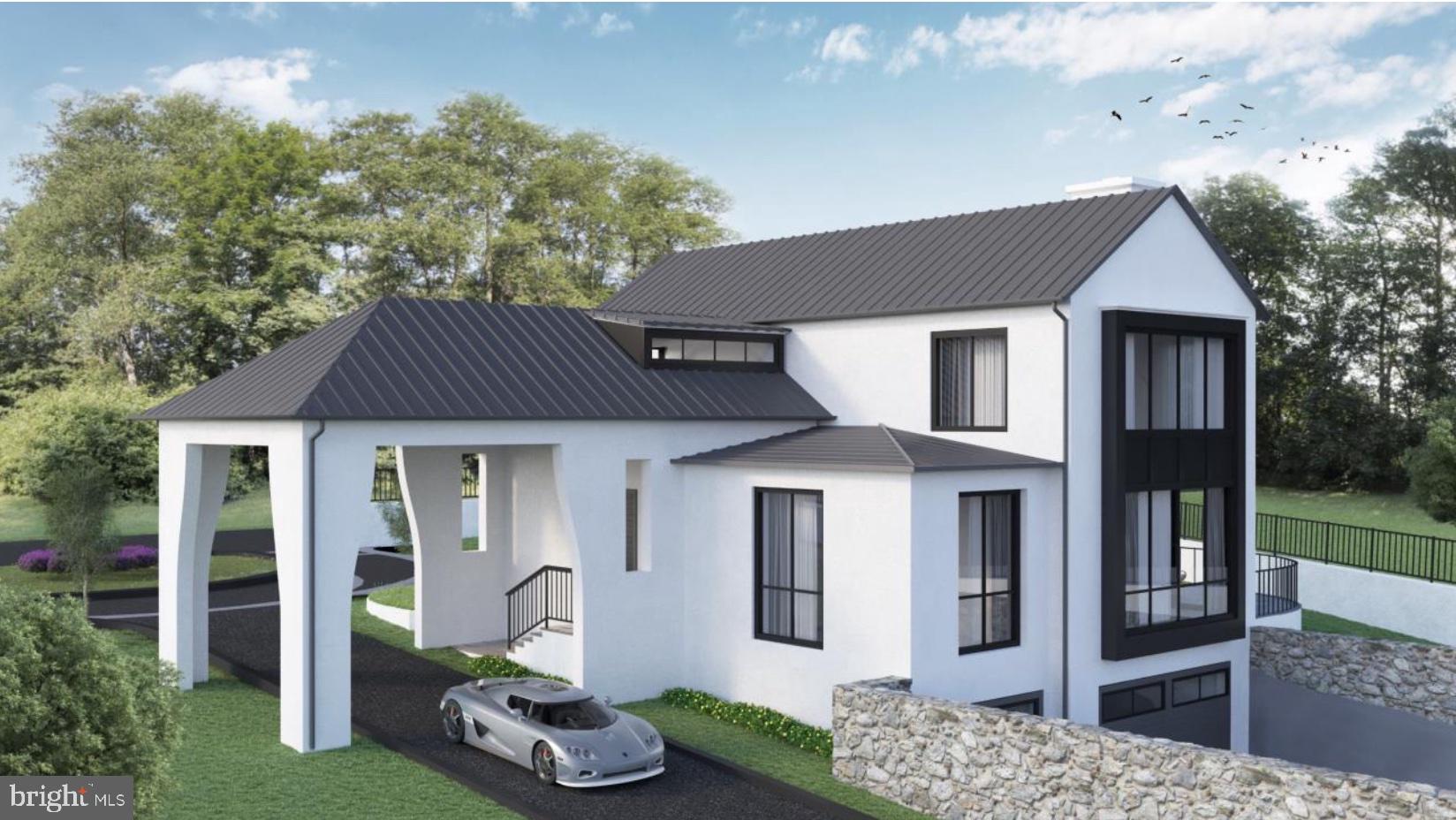 681 B Chain Bridge Road McLean, VA 22101 - Photo 16 of 16 a front view of a house with a garden and plants