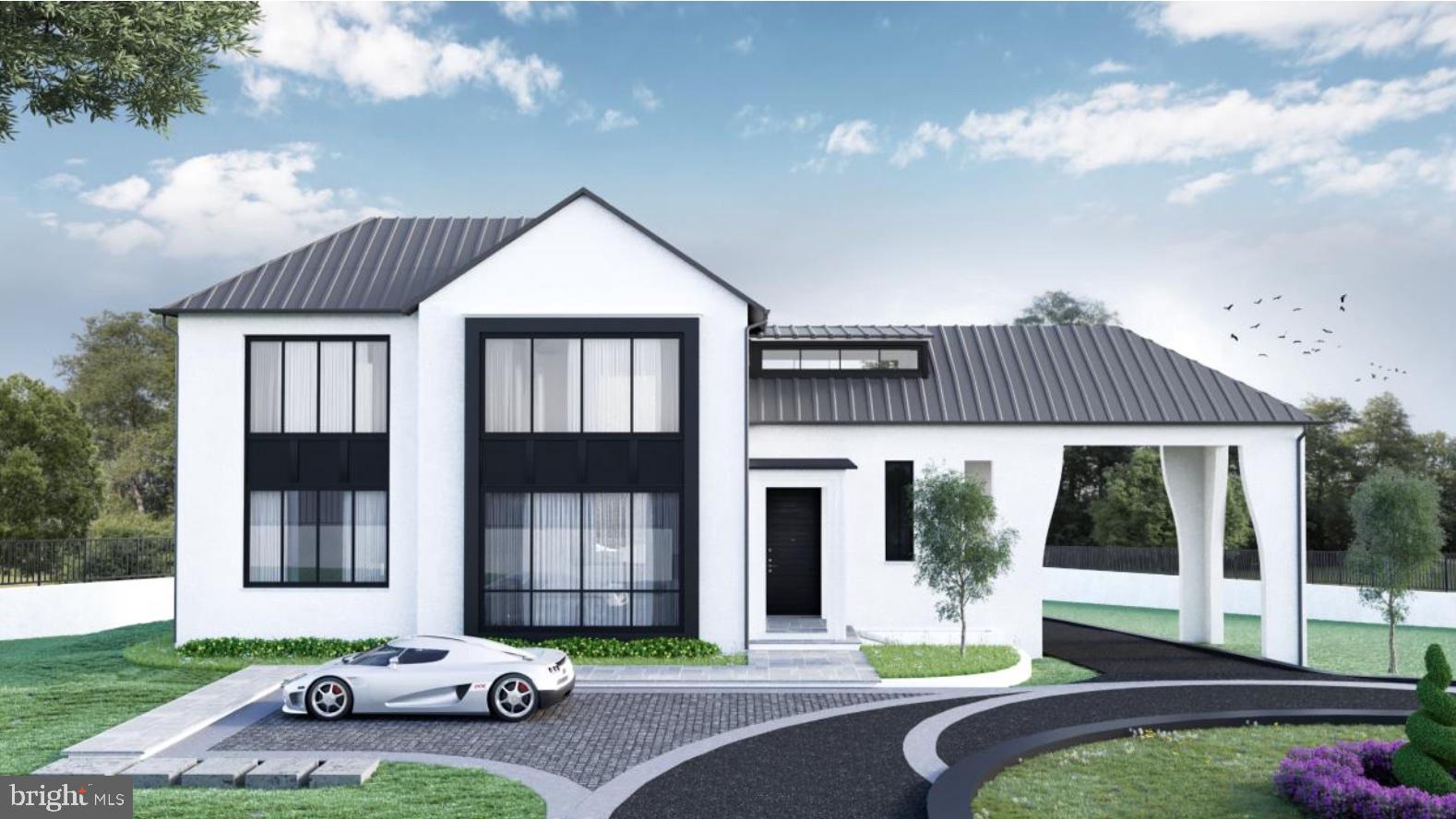 681 B Chain Bridge Road McLean, VA 22101 - Photo 6 of 16 a front view of a house with a yard outdoor seating and garage