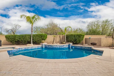 a view of backyard with furniture