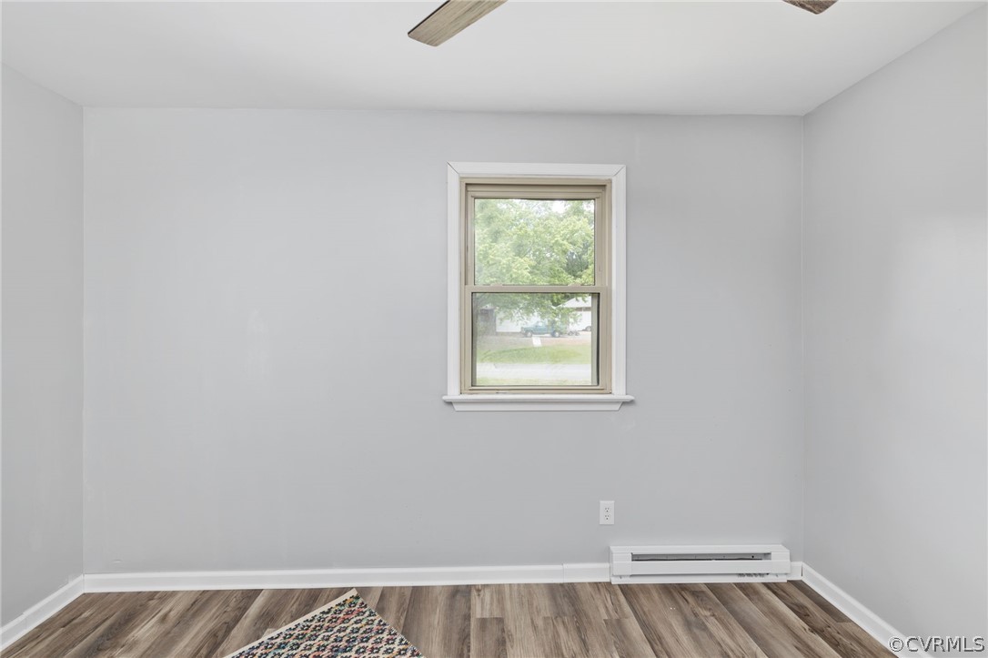 10511 Lunswood Road Chester, VA 23831 - Photo 19 of 27 2nd bedroom with a baseboard radiator, ceiling fan