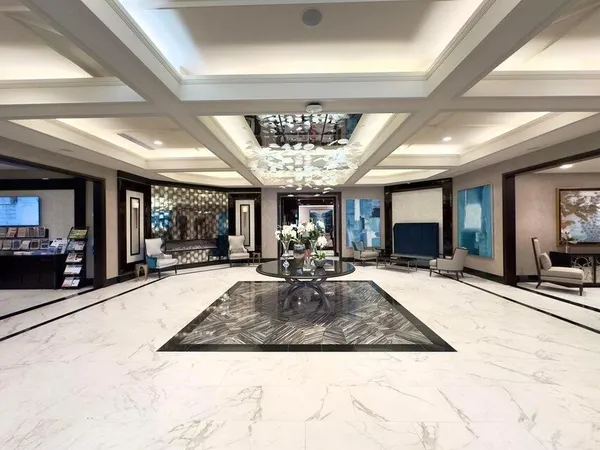 a dining room with lots of tables and chairs