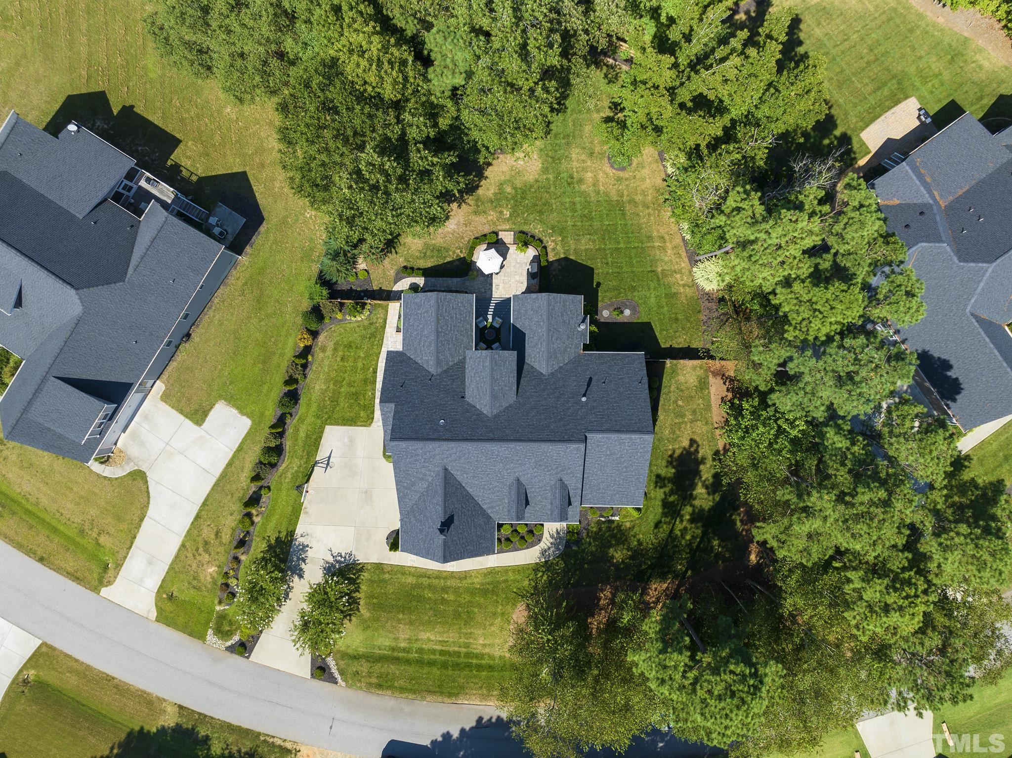 6121 Spring Branch Circle Raleigh, NC 27603 - Photo 54 of 60 an aerial view of a house with a yard