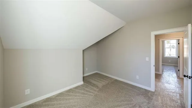 an empty room with entrance