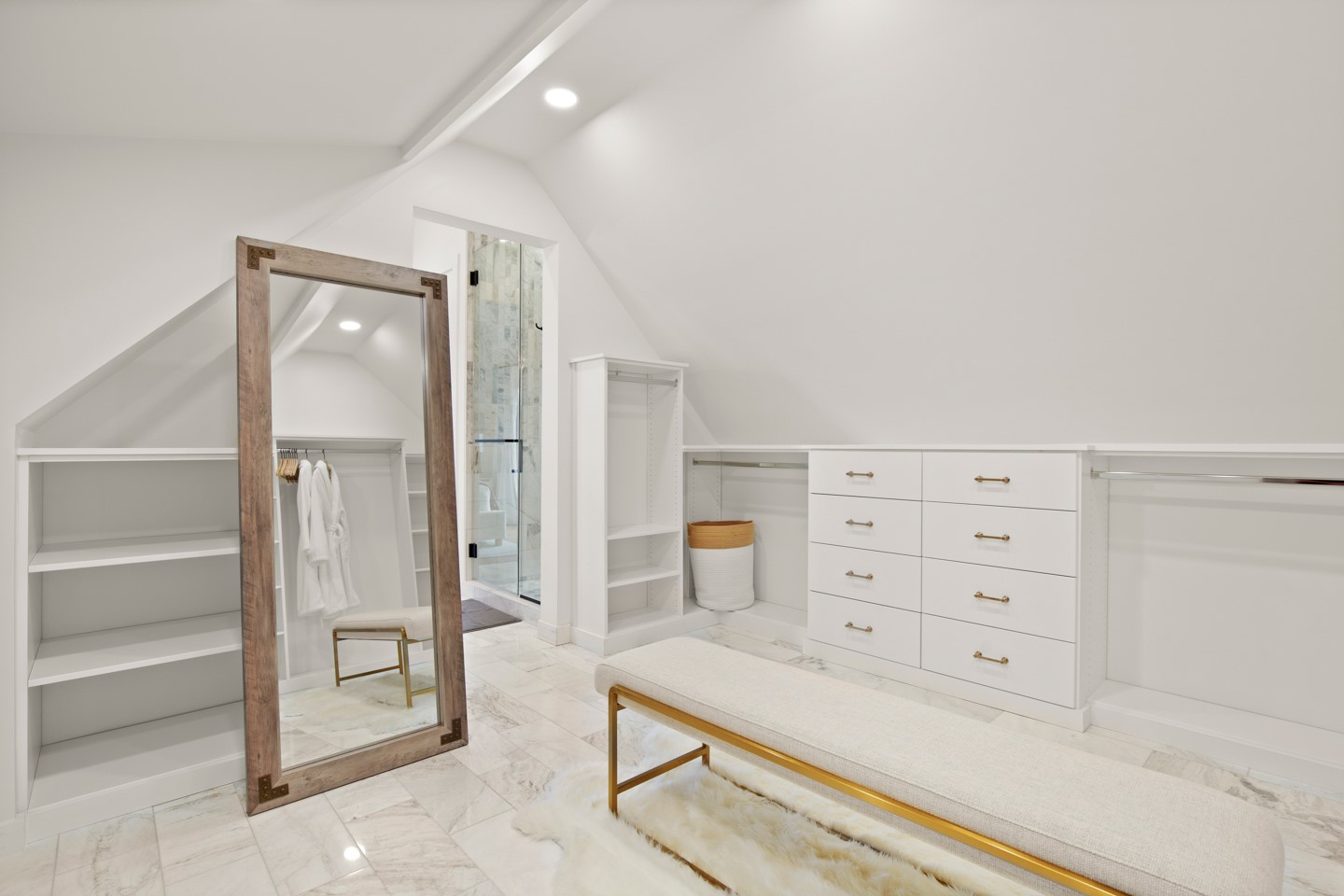 2005 East 8th Street, Unit A Austin, TX 78702 - Photo 17 of 36 walk in closet with a cabinet and mirror