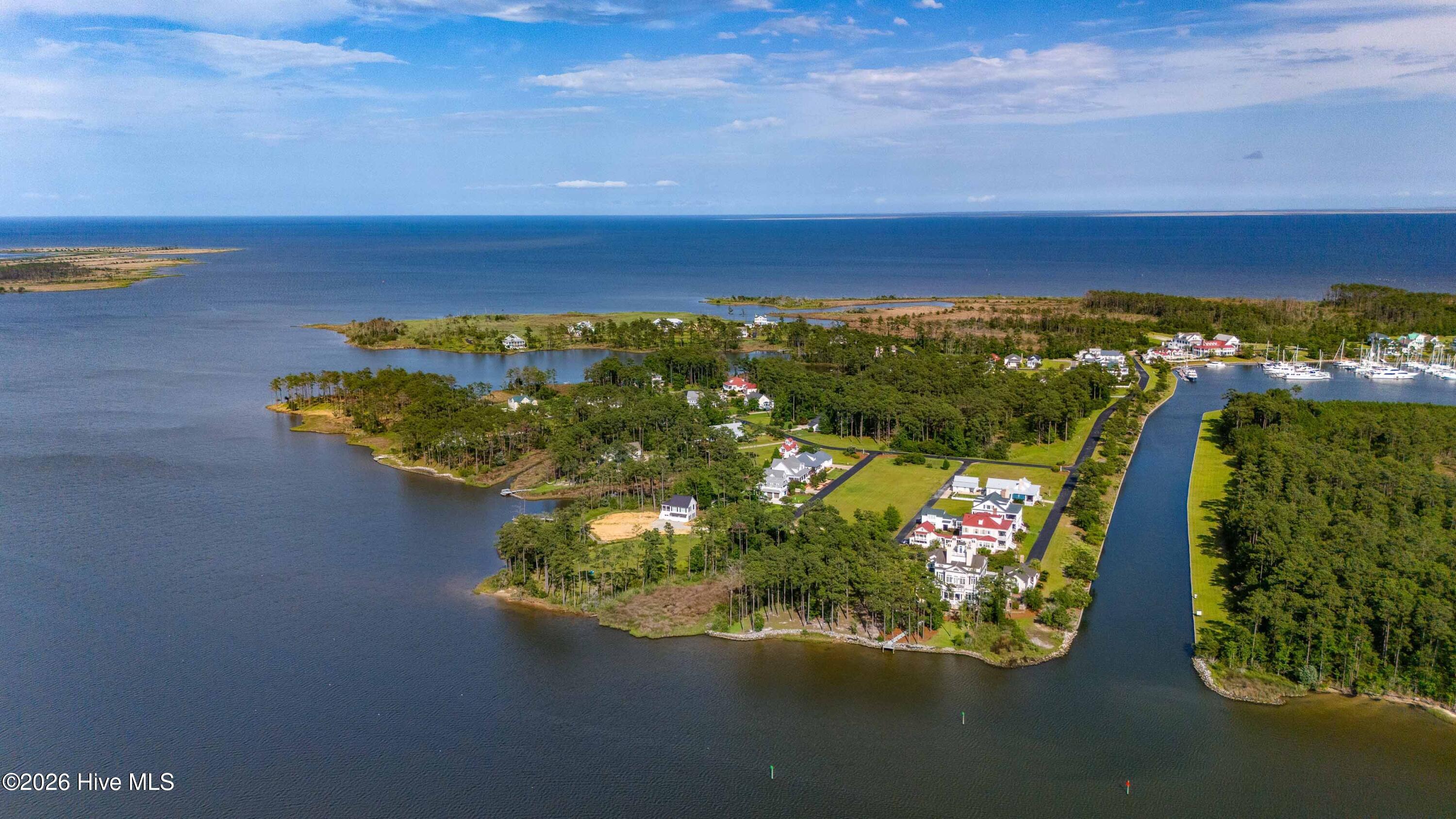 88 Oyster Point Road Oriental, NC 28571 - Photo 13 of 30 013_Aerial Water View