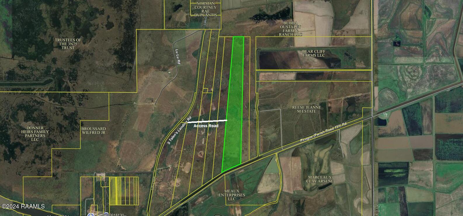 South Talens Landing Road Gueydan, LA 70542 - Photo 2 of 6 Sat view w access