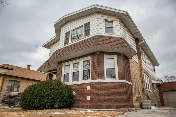 a front view of a house