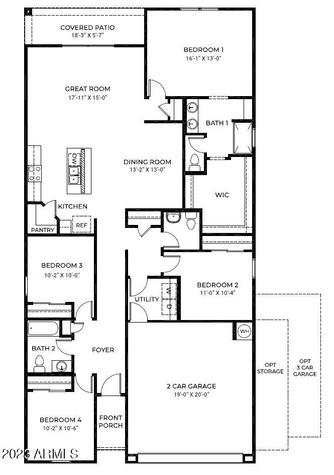 24087 West Zak Road Buckeye, AZ 85326 - Photo 35 of 35 Harris Floor plan