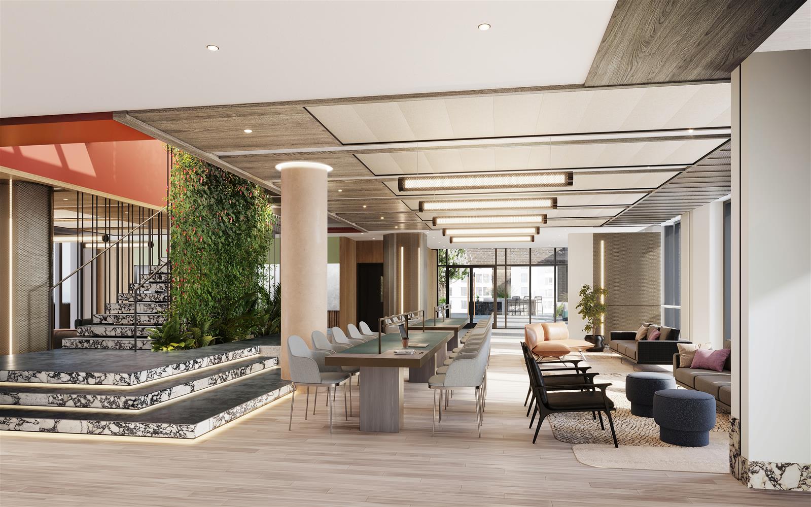 55 Suffolk Street, Unit PH203 Manhattan, NY 10002 - Photo 11 of 15 a view of a dining room with furniture window and outside view