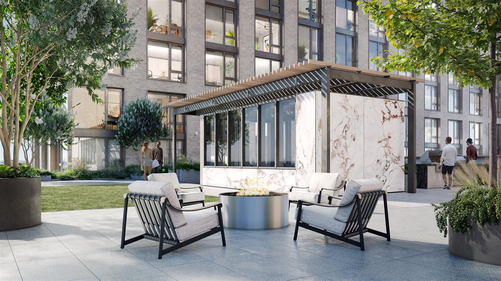 55 Suffolk Street, Unit PH203 Manhattan, NY 10002 - Photo 15 of 15 a view of a patio with a table and chairs