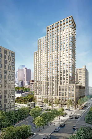 a front view of a building