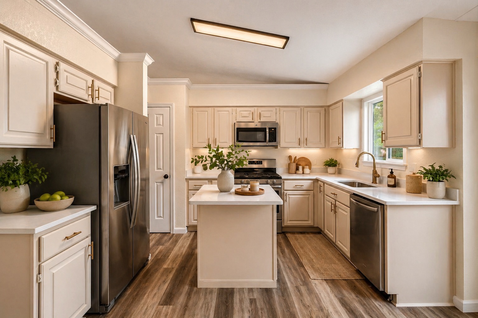 4004 Danli Lane Austin, TX 78749 - Photo 23 of 40 a kitchen with a sink stove and refrigerator