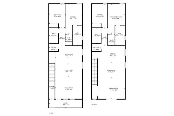 a bench is sitting in middle of house