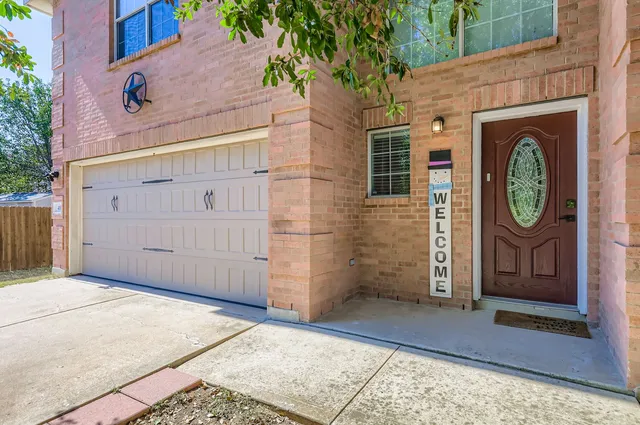 a view of a door of house