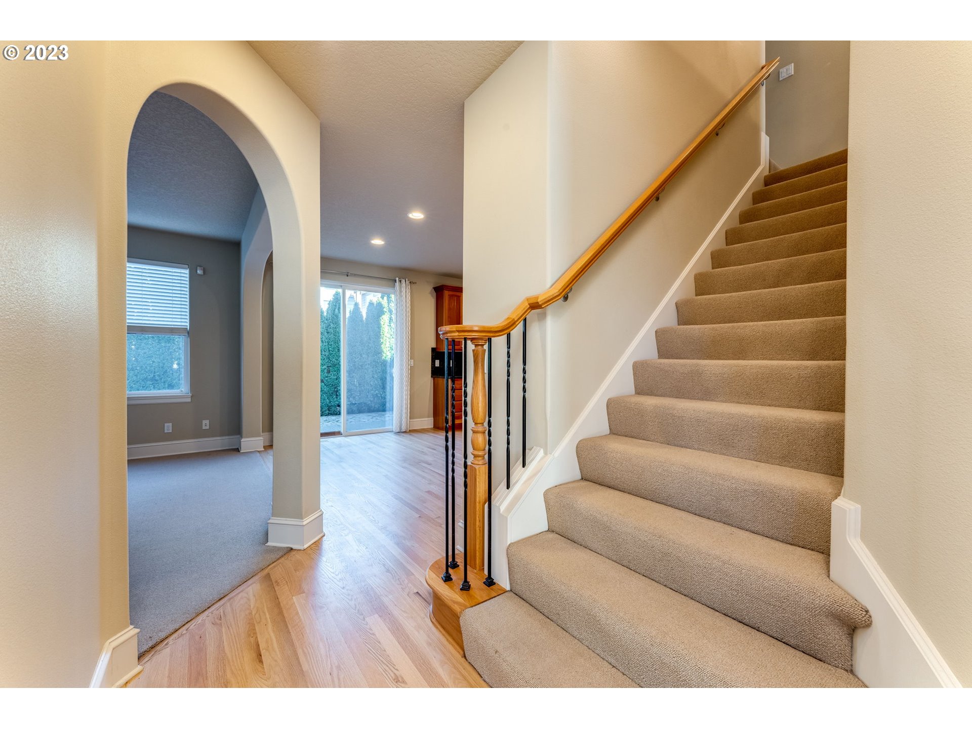 12581 Northwest Forest Spring Lane Portland, OR 97229 - Photo 11 of 48 a view of entryway and hall with wooden floor