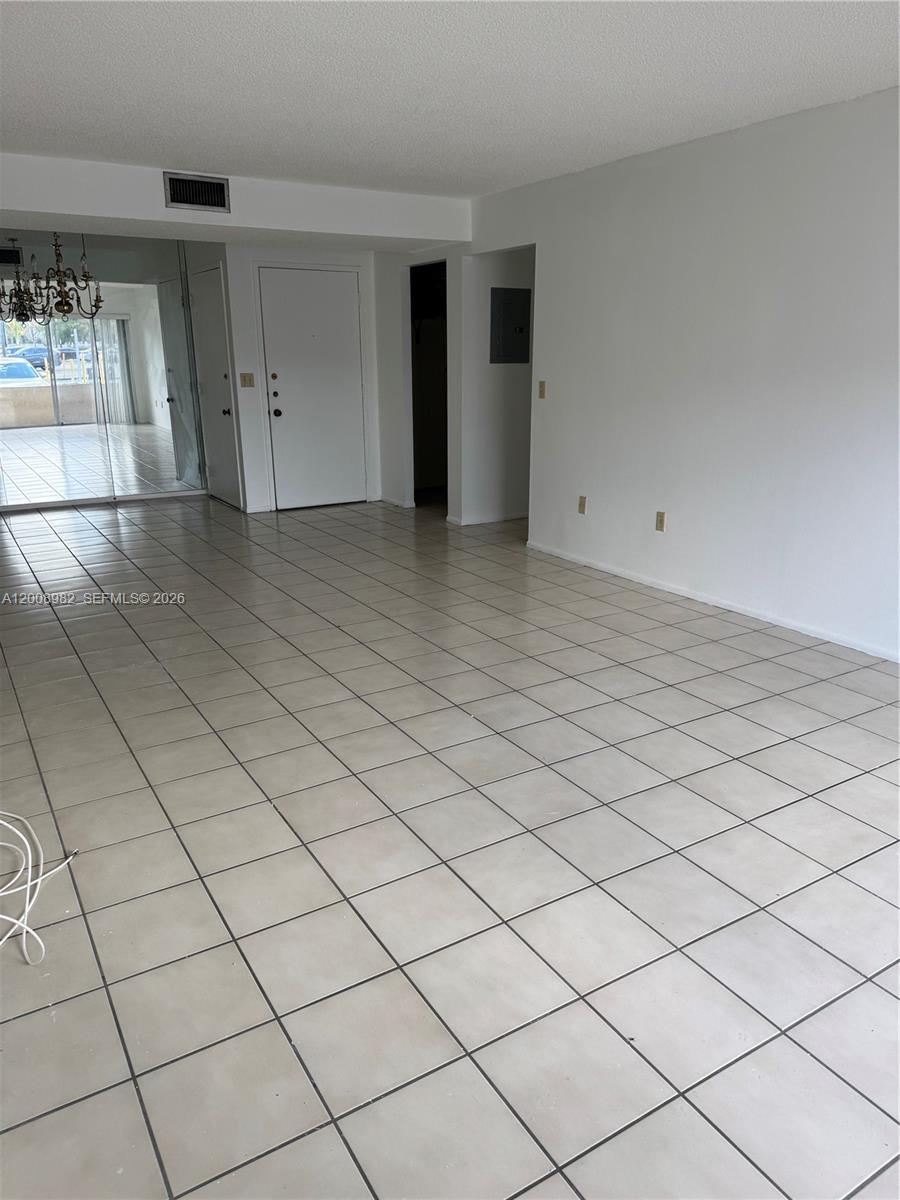 a view of a garage