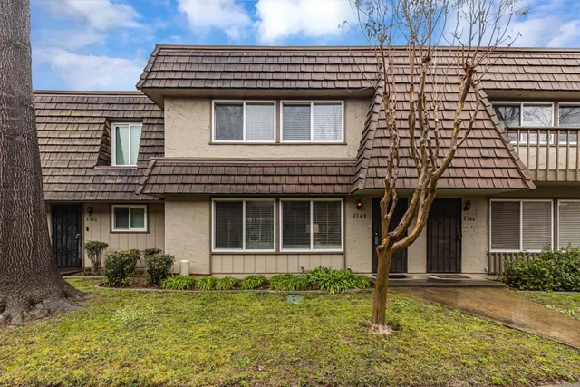 a view of a swimming pool and outdoor space