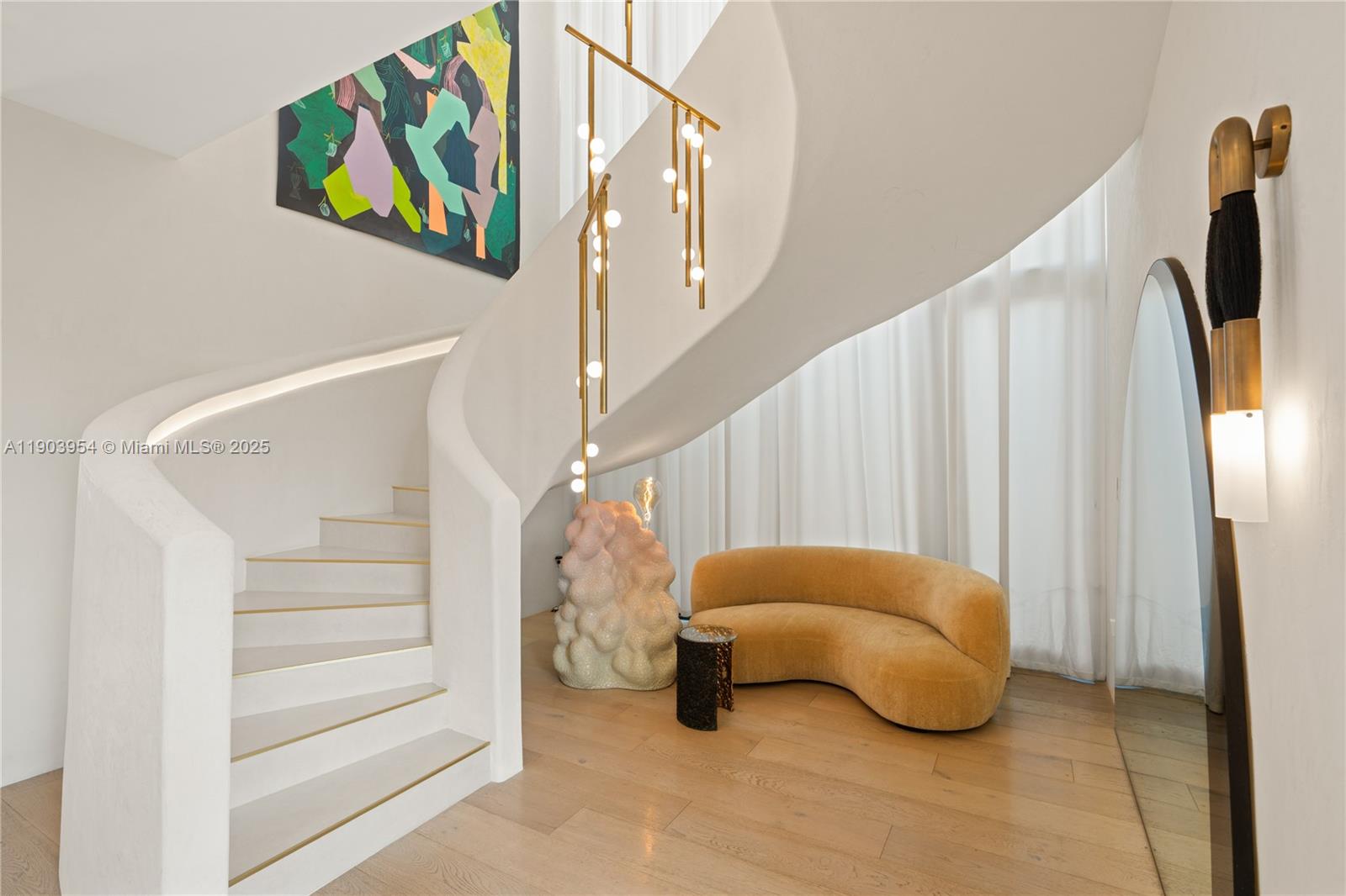 2053 North Bay Road Miami Beach, FL 33140 - Photo 11 of 99 Poured Concrete Sculptural Staircase