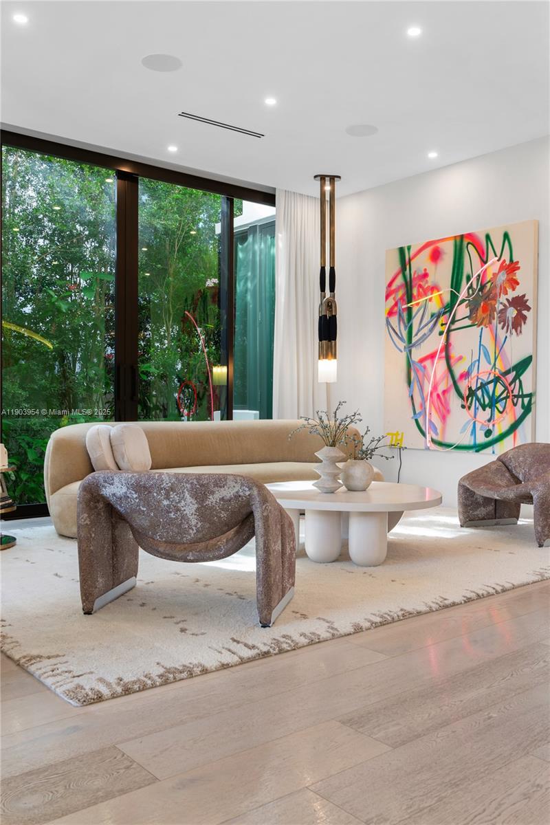 2053 North Bay Road Miami Beach, FL 33140 - Photo 29 of 99 a living room with furniture and a large window