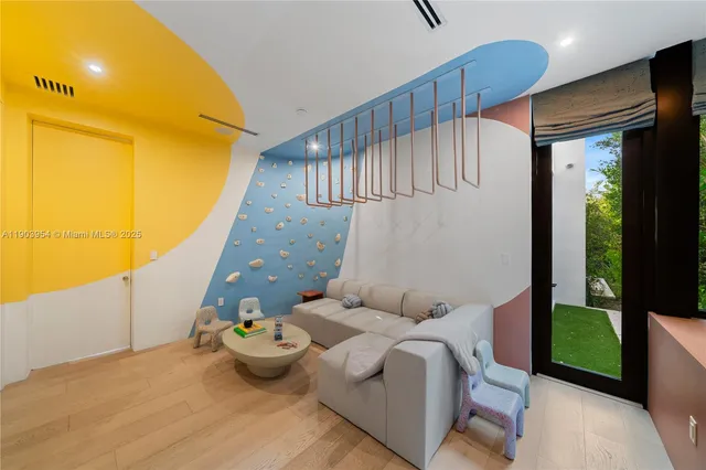 a bathroom with a sink and a large mirror