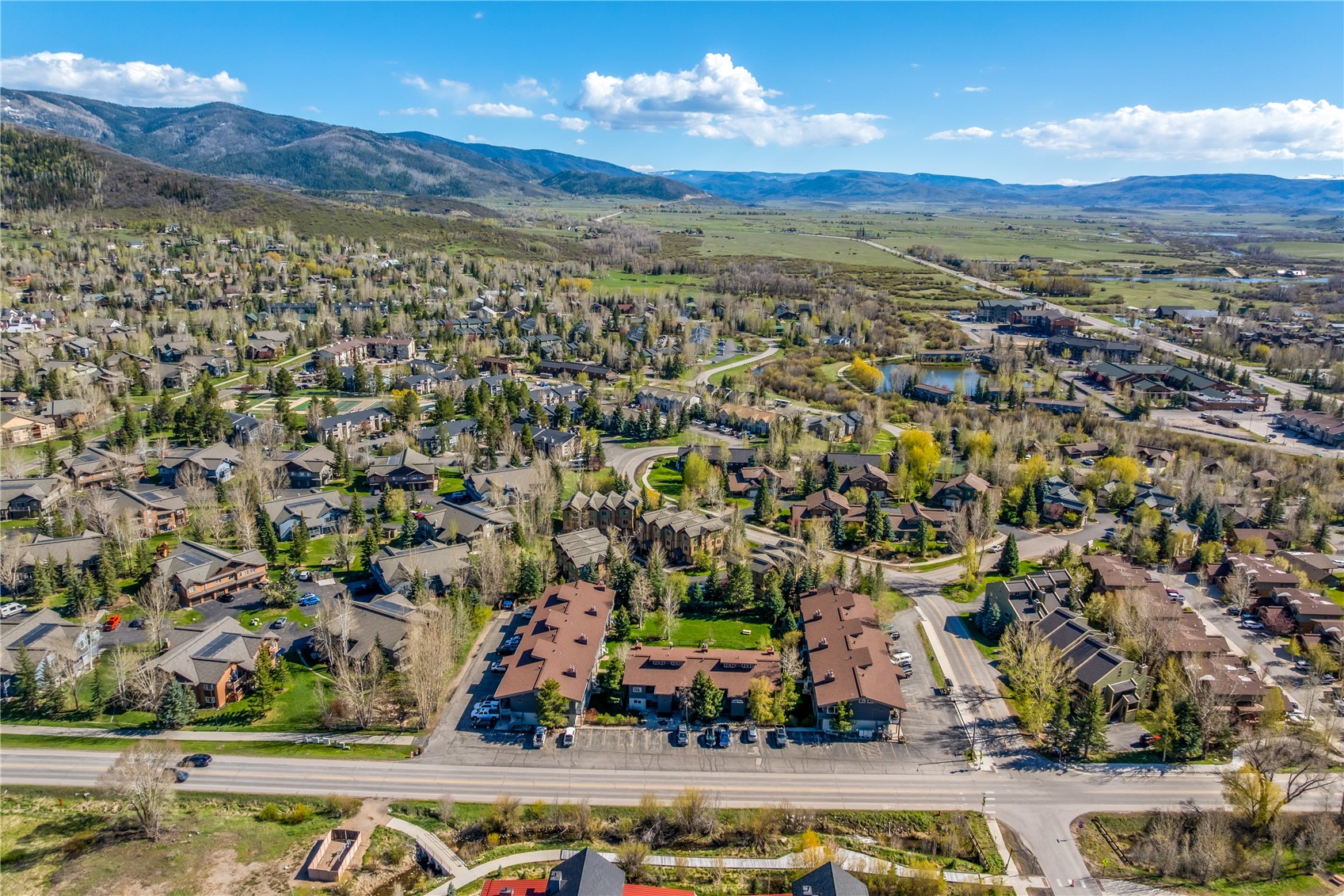 1375 Walton Creek Road, Unit 14 Steamboat Springs, CO 80487 - Photo 30 of 38 an aerial view of a city