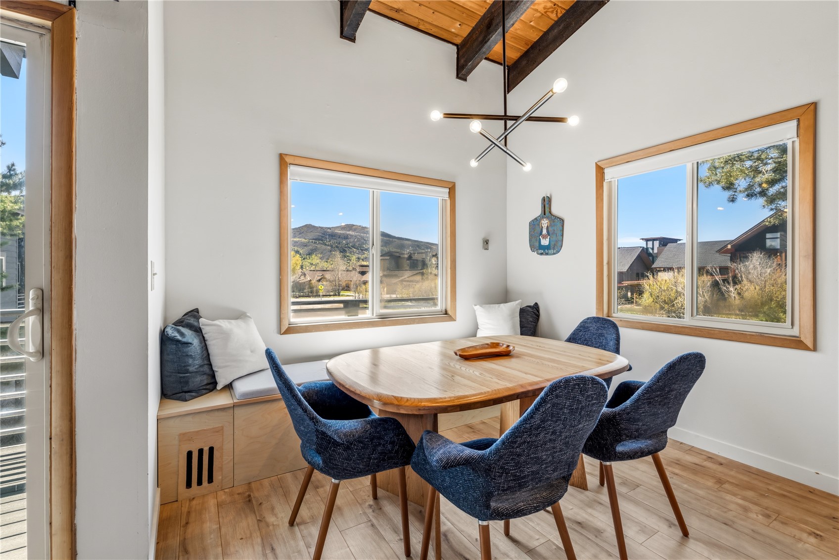 1375 Walton Creek Road, Unit 14 Steamboat Springs, CO 80487 - Photo 7 of 38 a dining room with furniture and window