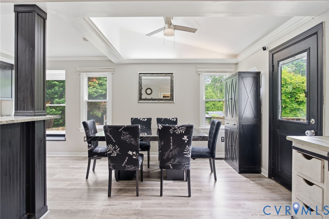 9110 Gayton Road Henrico, VA 23229 - Photo 11 of 54 a view of a dining room with furniture and window