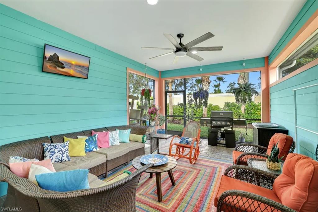 20183 Torch Key Way Estero, FL 33928 - Photo 16 of 30 Sunroom / solarium with wood walls