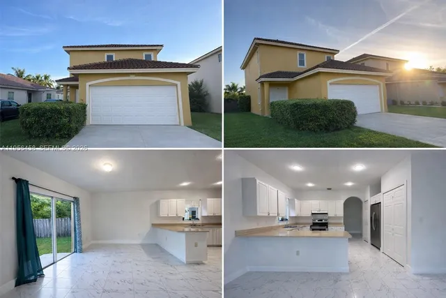 a view of a living room and a kitchen