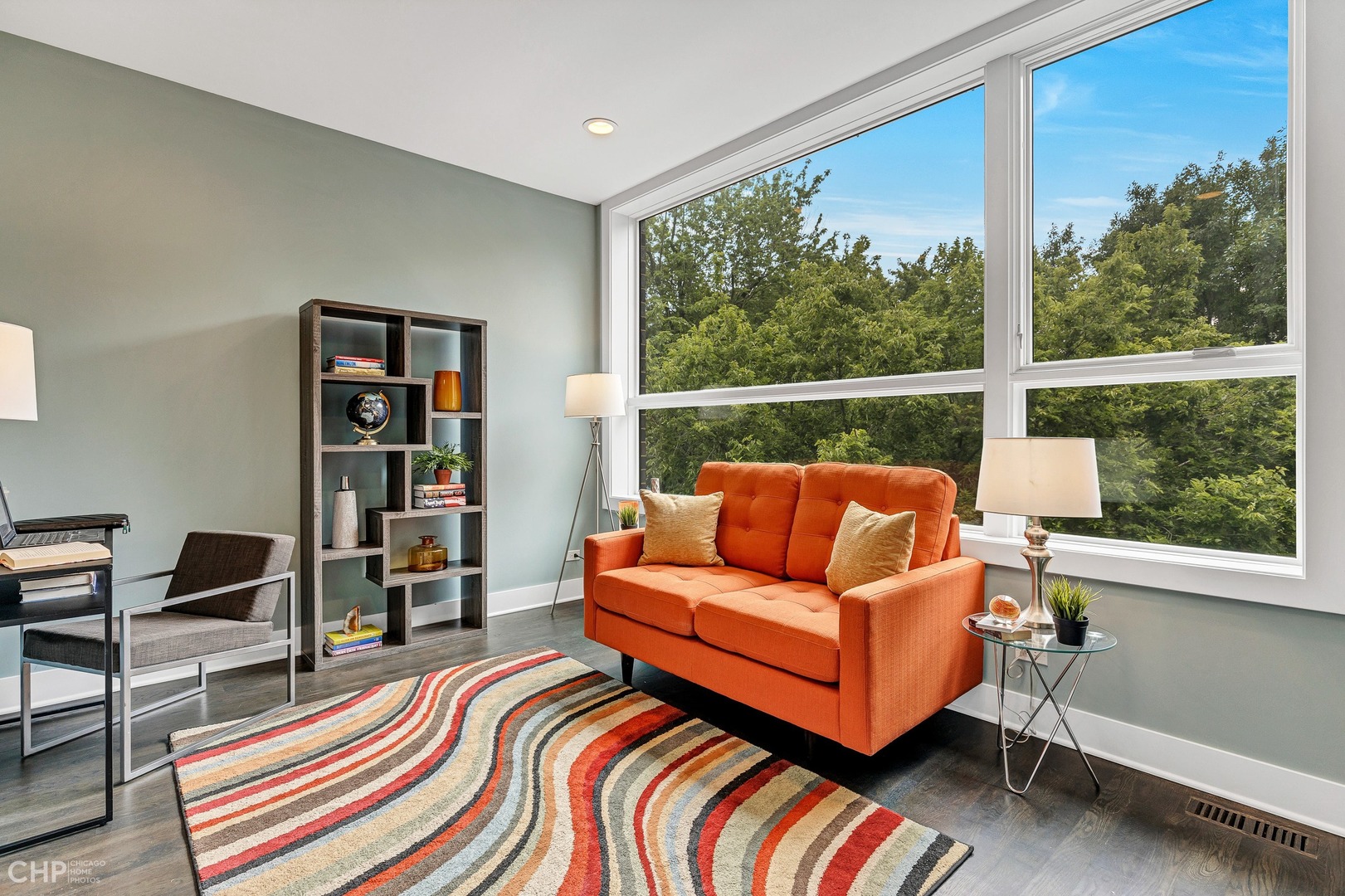 2030 West Rice Street, Unit 2 Chicago, IL 60622 - Photo 21 of 31 a living room with furniture and a large window