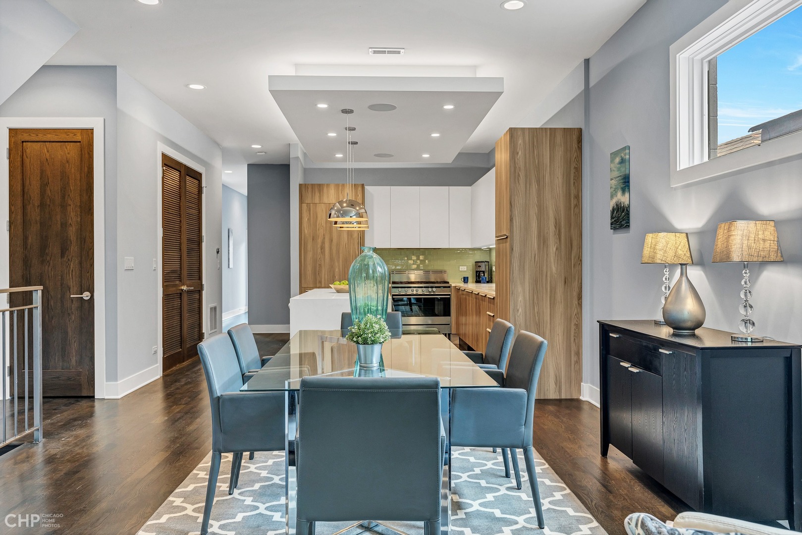 2030 West Rice Street, Unit 2 Chicago, IL 60622 - Photo 8 of 31 a dining room with furniture and wooden floor