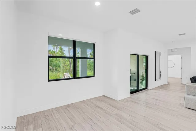 wooden floor in an empty room