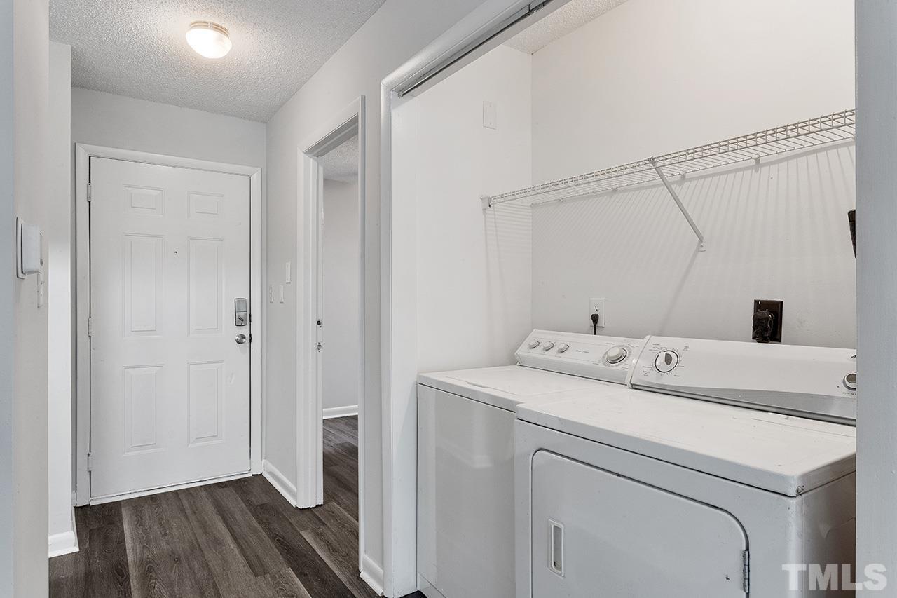 1241 University Court, Unit 2 Raleigh, NC 27606 - Photo 15 of 34 a utility room with dryer and washer